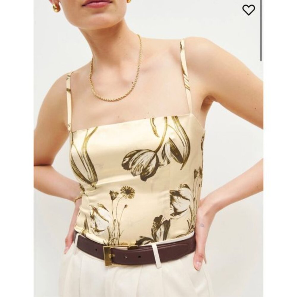 NWT Reformation Overland Silk Top